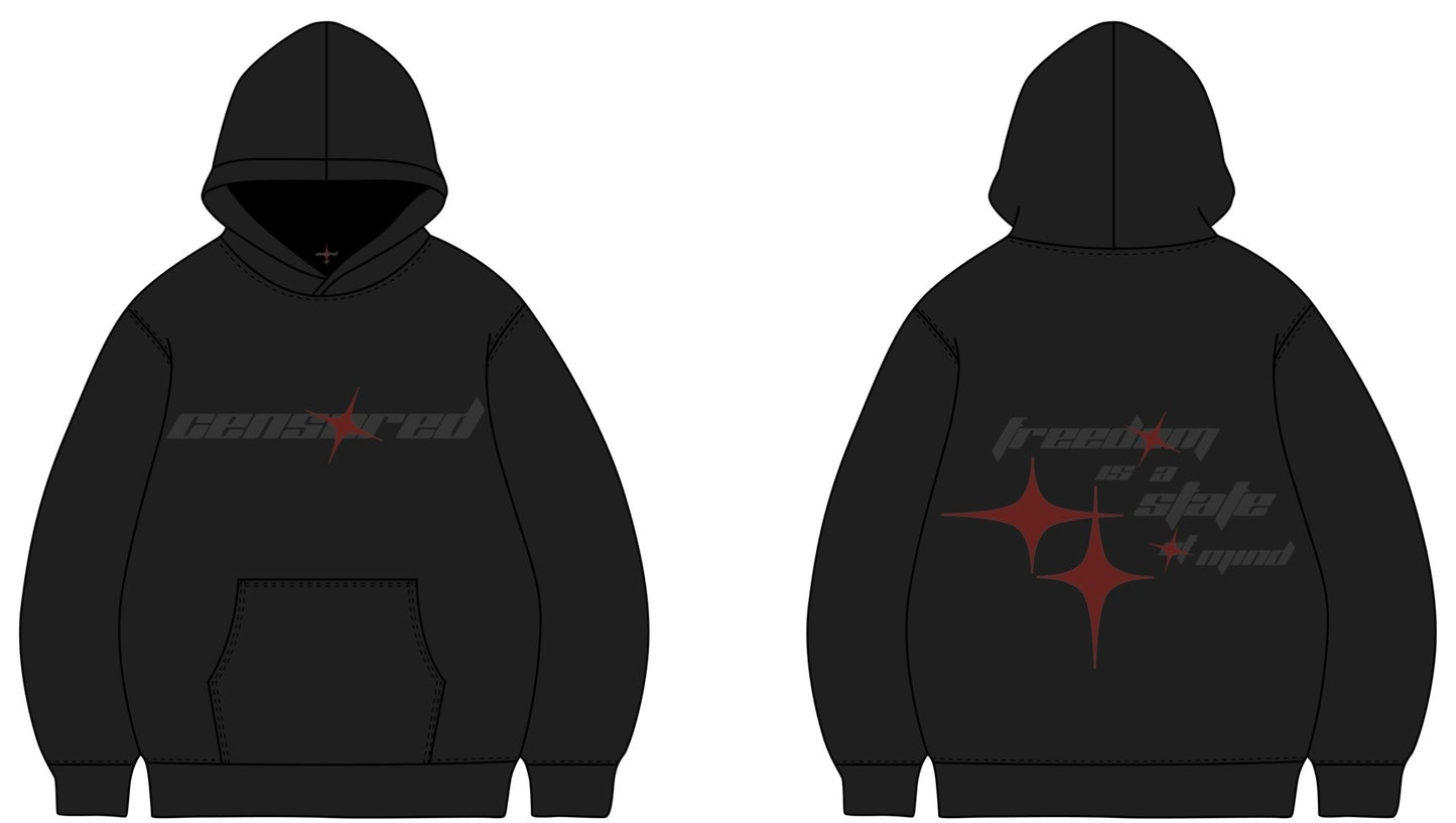 CENSORED "FREEDOM IS A STATE OF MIND" Hoodie